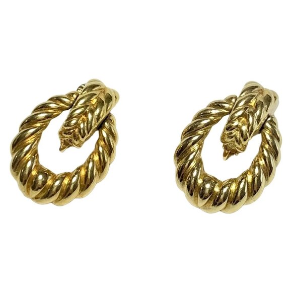 DIOR/ChristianDior - Gold Hardware Clip On Earrings 150-081325 - Picture 1 of 3